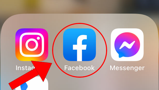 Image titles Switch Facebook Accounts on iPhone Step 1